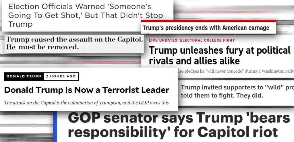 Trump to Capitol rioters